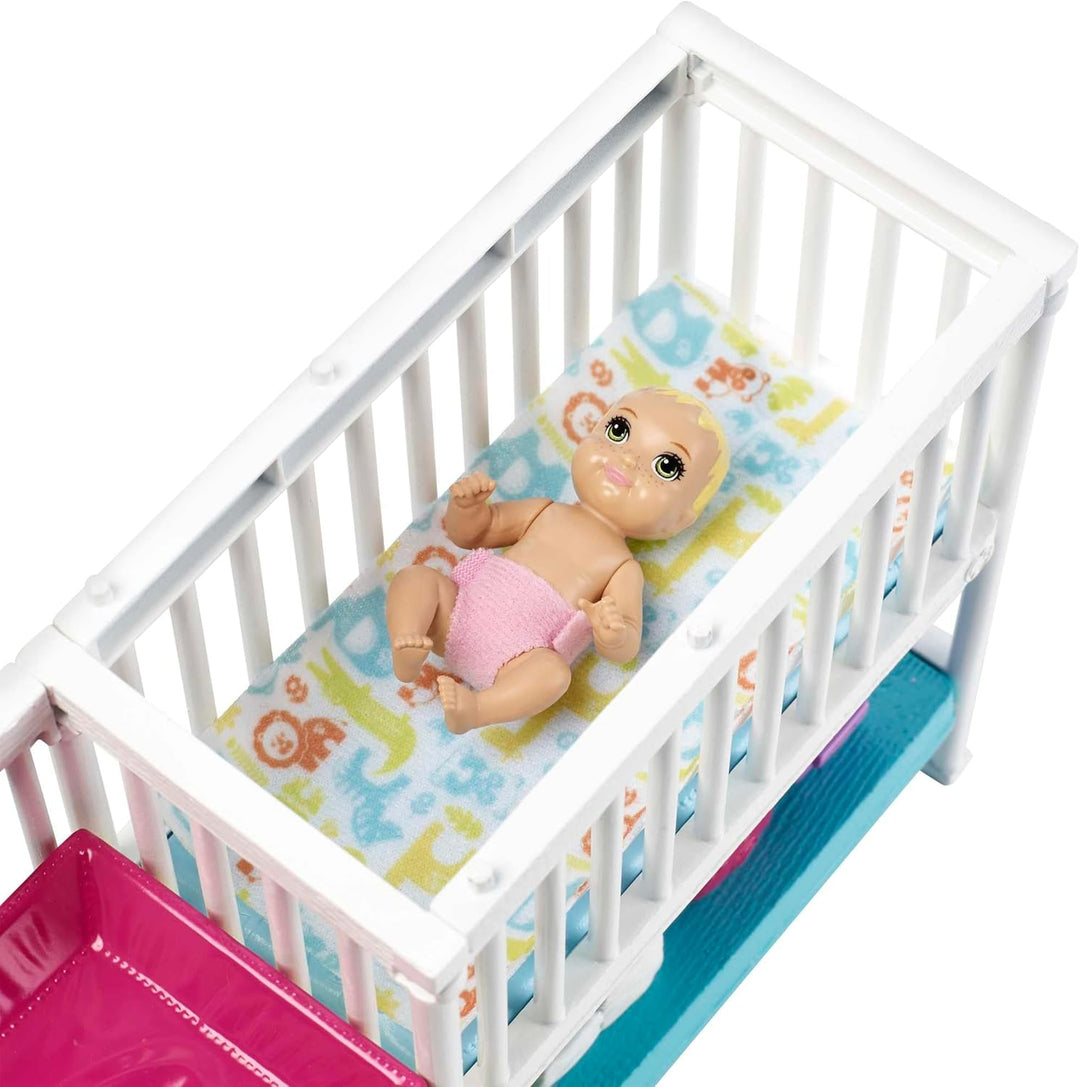 Barbie Skipper Babysitter Inc, Nap 'N' Nurture Kinderzimmer Accessoires, Kinderbetten, Schaukelpferd