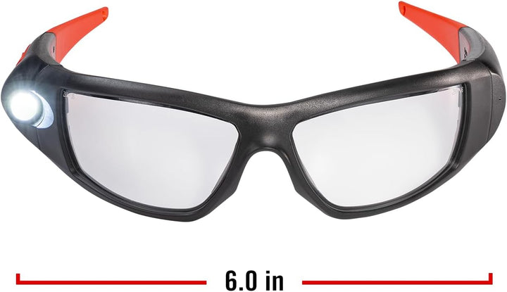 Coast SPG500 Wiederaufladbare LED-Sicherheitsbrille mit Beleuchtung, Bulls-Eye Spot-Strahl, ANSI Z87