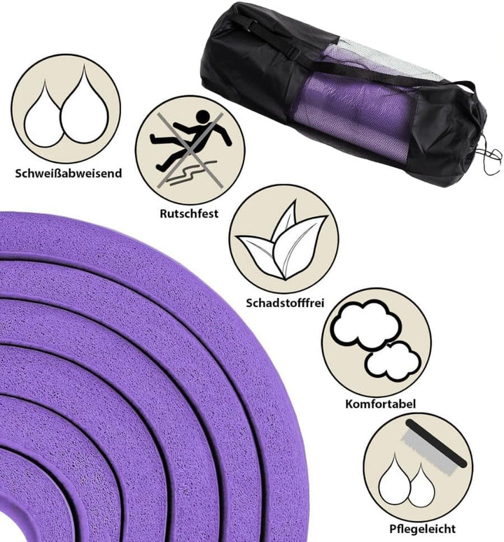 Yogamatte, Fitnessmatte Rutschfest Und Trainingsmatte, Yoga Matte Dicker, Sportmatte Dicke, Gym Matt