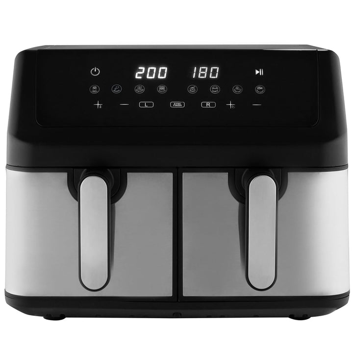 ProfiCook® Heissluftfritteuse 2 Kammern | Airfryer | 9 Liter | Heissluftfritteuse mit Zeitgleich-fer