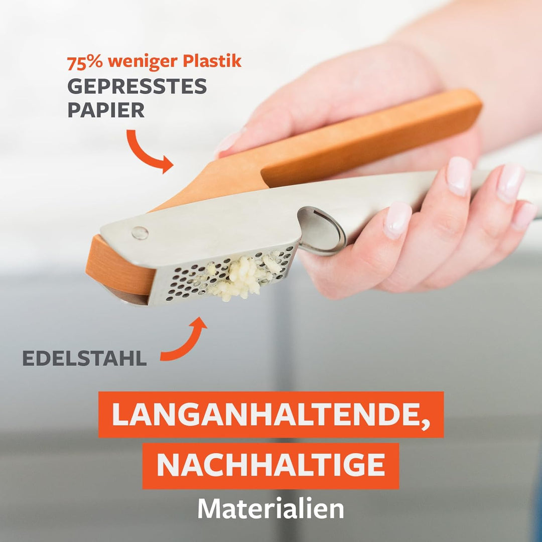 Full Circle Crushed It Knoblauchpresse mit integriertem Schaber - Manuelle Presse für mehrere Knobla