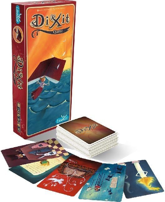 Libellud, Dixit 2 – Quest, Erweiterung, Familienspiel, Kartenspiel, 3-8 Spieler, Ab 8+ Jahren, 30+ M