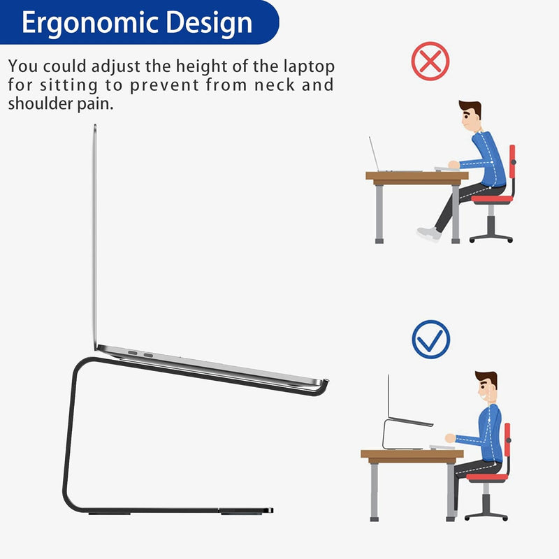 BESIGN LS03S Laptop ständer aus Aluminium, Ergonomischer Notebook-Ständer, Laptop ständer kompatibel