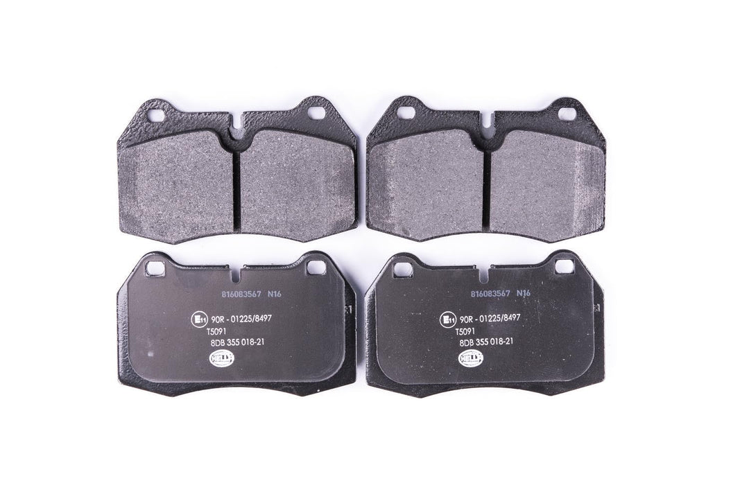HELLA PAGID 8DB 355 018-211 Bremsbelagsatz - T5091 - Dicke/Stärke: 18mm - Bremssystem: Brembo - für
