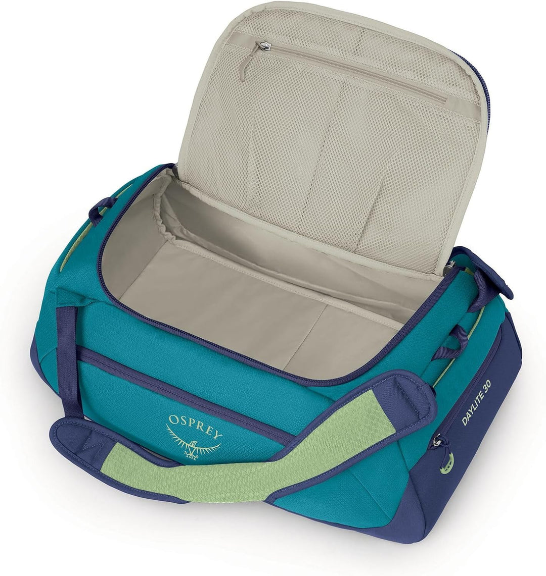 Osprey Europe Unisex Daylite Duffel 30 Blue Spikemoss/Alkaline, Blue Spikemoss/Alkaline
