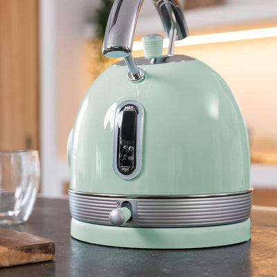 Cecotec Wasserkocher ThermoSense 420 Light Green. Fassungsvermögen 1,8 Liter, 2200 W, Temperaturanze