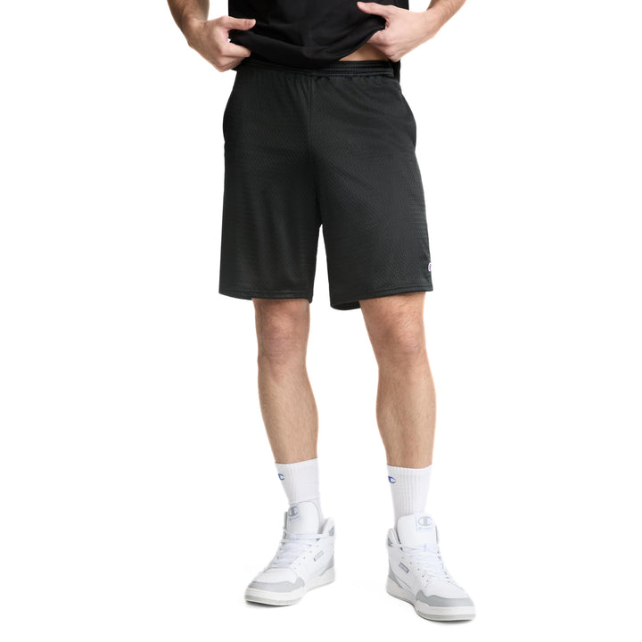 Champion Herren Lange Netz Taschen Shorts S Schwarz