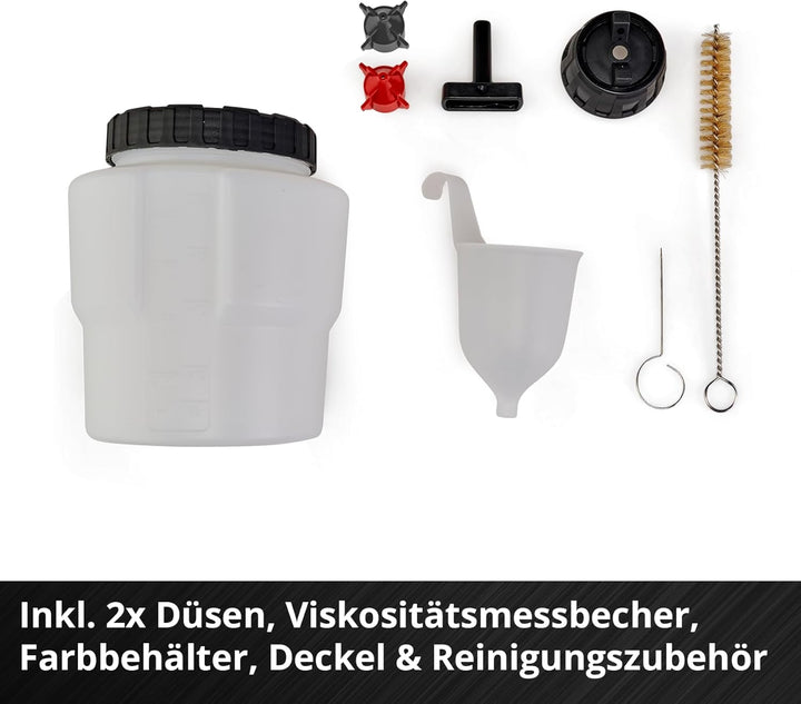 Einhell Akku-Farbsprühsystem TC-SY 18/60 Li Power X-Change (Li-Ion, 18 V, Förderleistung 650 ml/min,
