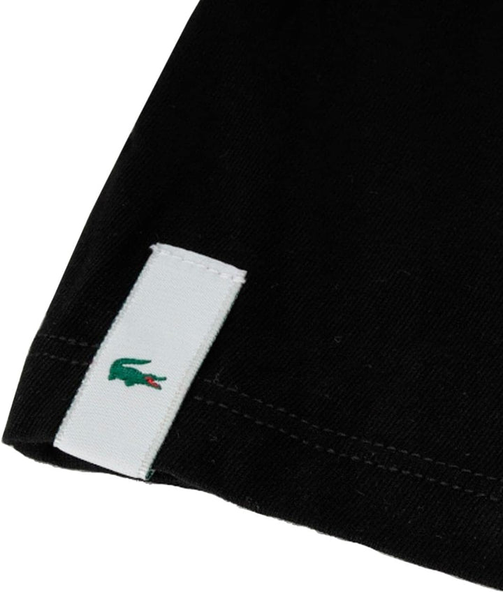 Lacoste Herren T-Shirt Rundhals TH3321, Männer Basic Tshirt,Tee,Regular Fit M Noir, M Noir