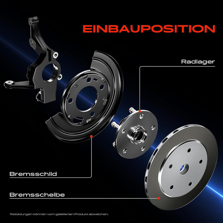 Frankberg Ankerblech Bremsscheibe Deckblech Hinten Links oder Rechts für X3 F25 X4 F26 sDrive18/20 x