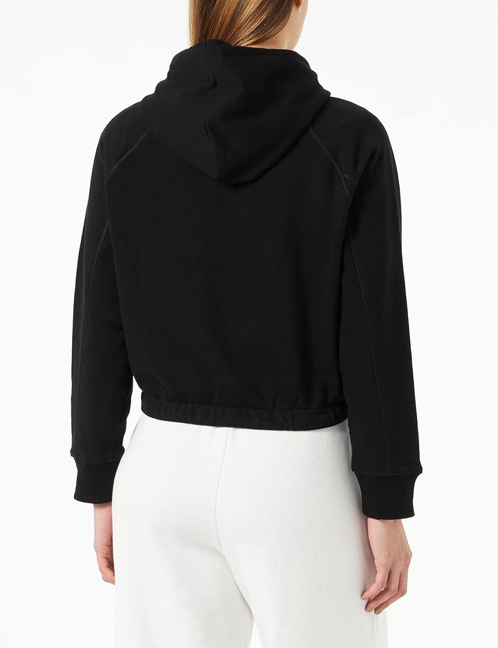 FILA Damen Sarena Cropped Kapuzenpullover M Schwarz, M Schwarz