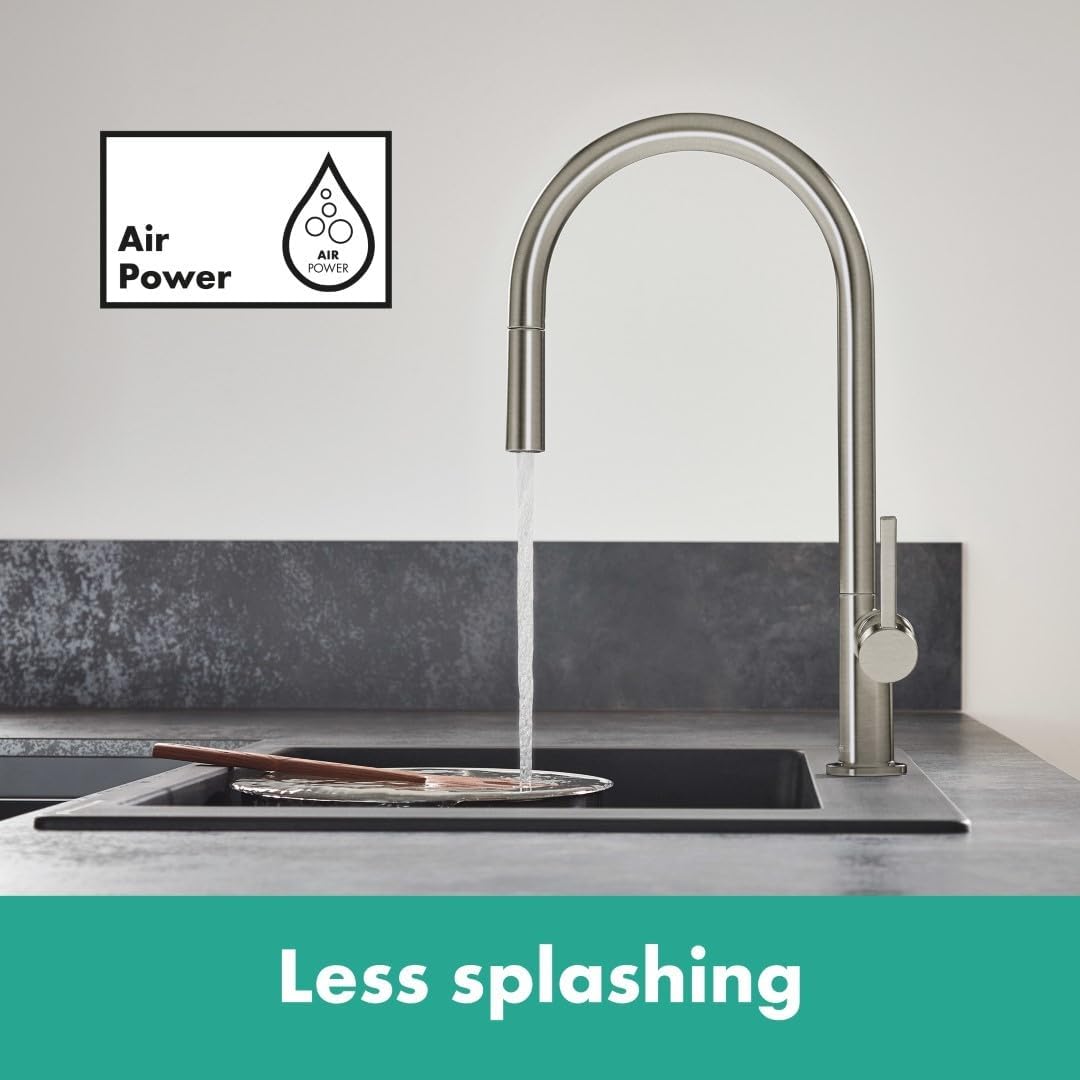hansgrohe Küchenarmatur Talis M54 (Wasserhahn Küche, 360° schwenkbar, ausziehbarer Auslauf, hoher Ko