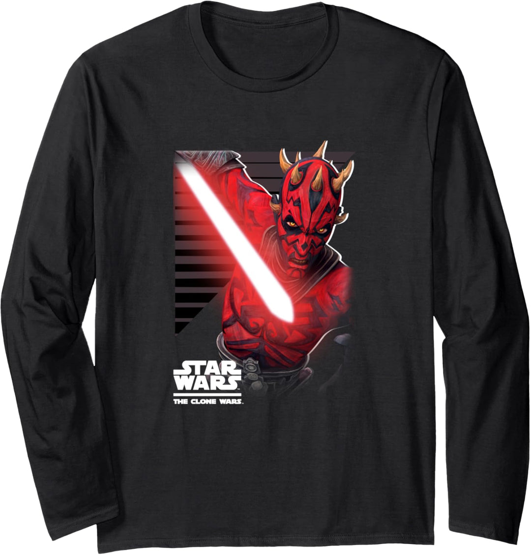 Star Wars Clone Wars Maul Strikes Langarmshirt