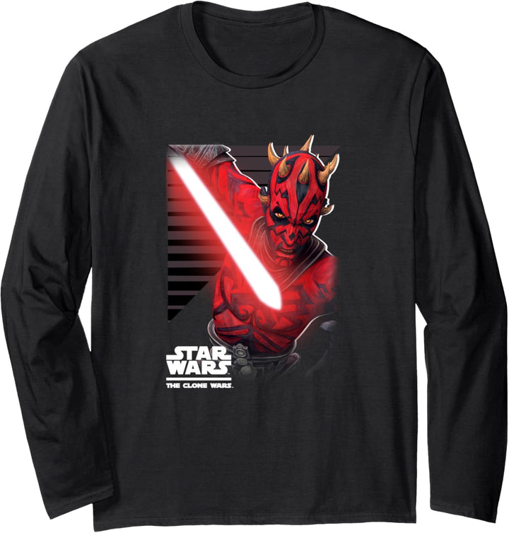 Star Wars Clone Wars Maul Strikes Langarmshirt