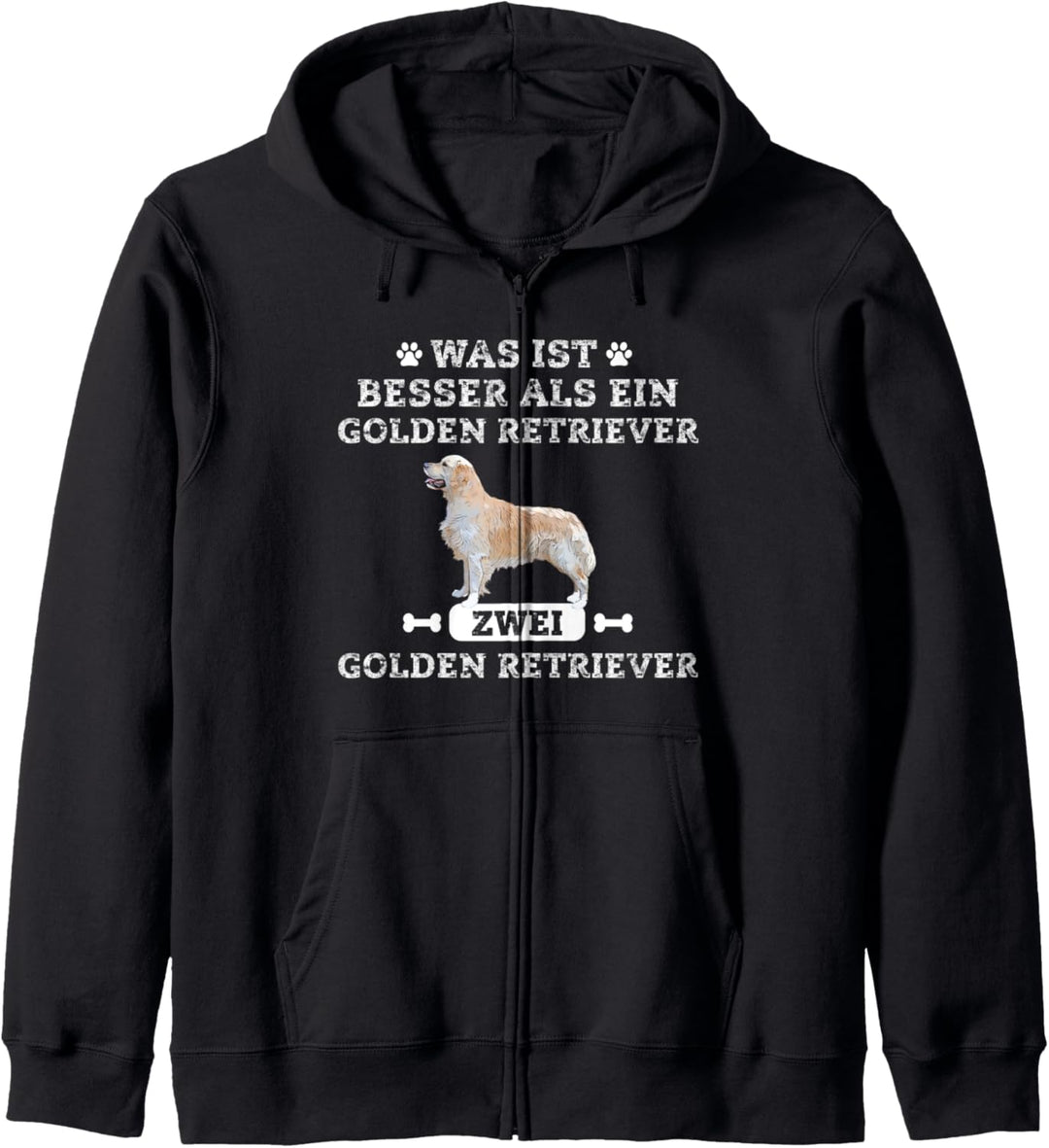 Zwei Golden Retriever Design - Golden Retriever Geschenk Kapuzenjacke