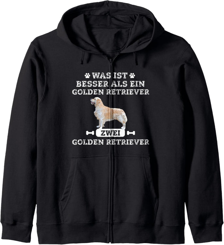 Zwei Golden Retriever Design - Golden Retriever Geschenk Kapuzenjacke