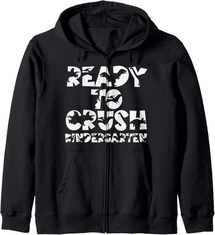 READY TO CRUSH Kindergarten-Dinosaurier zurück zur Kapuzenjacke