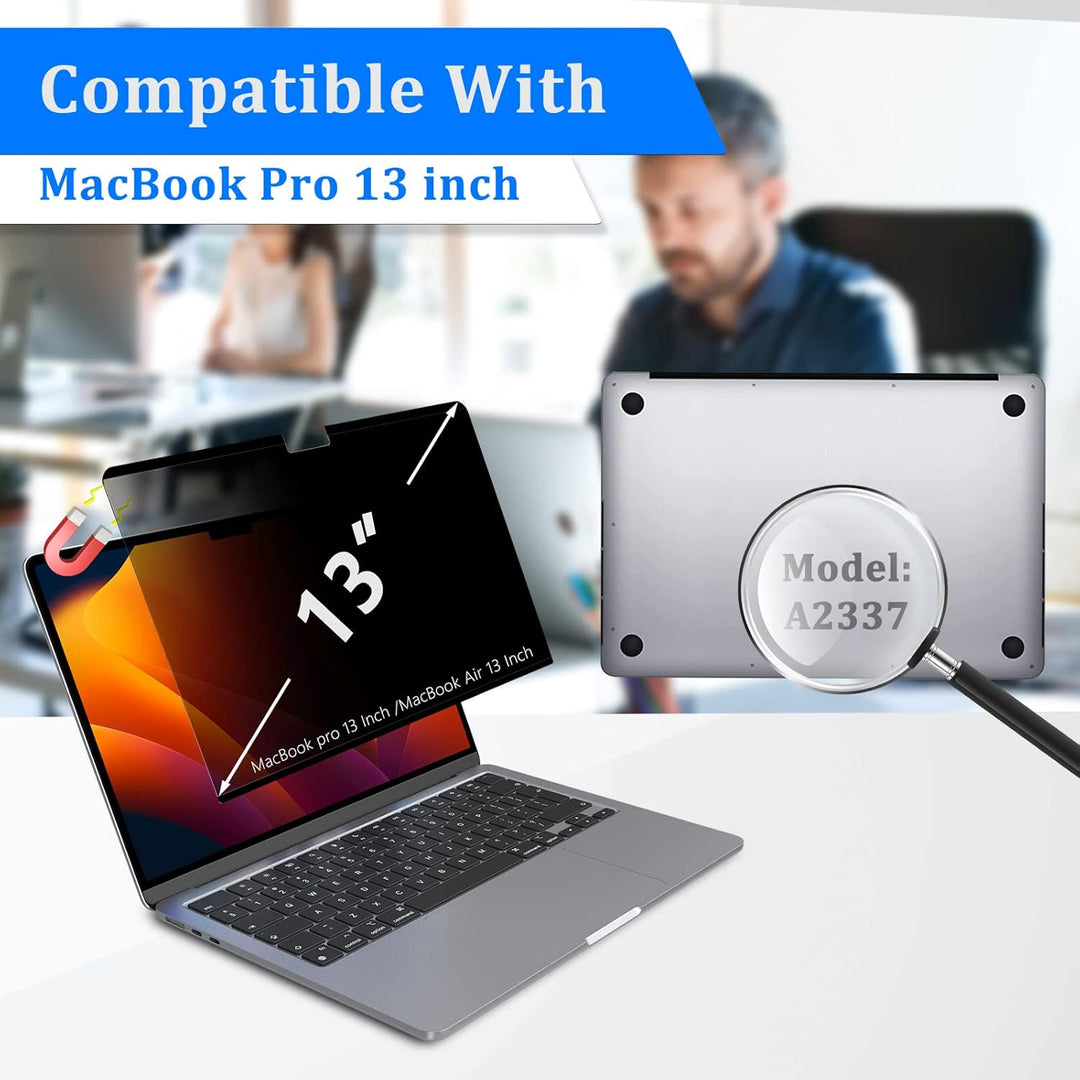 LanQii Magnetischer Blickschutzfilter für MacBook Pro 13 Zoll (2016-2022 M1/M2), Privacy Filter Anti