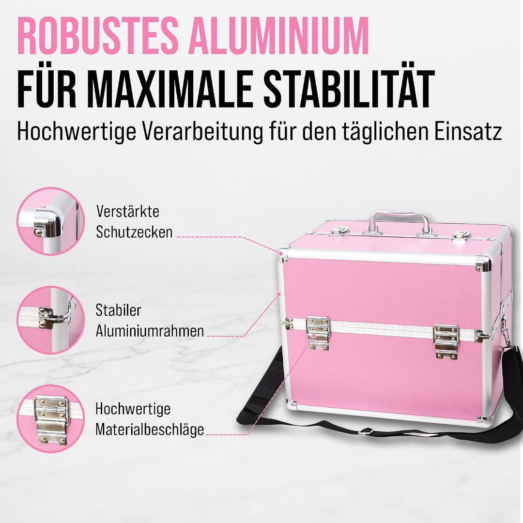 StarK Medikamentenbox Aufbewahrung – Abschliessbarer Medikamentenkoffer Aluminium | Hausapotheke für