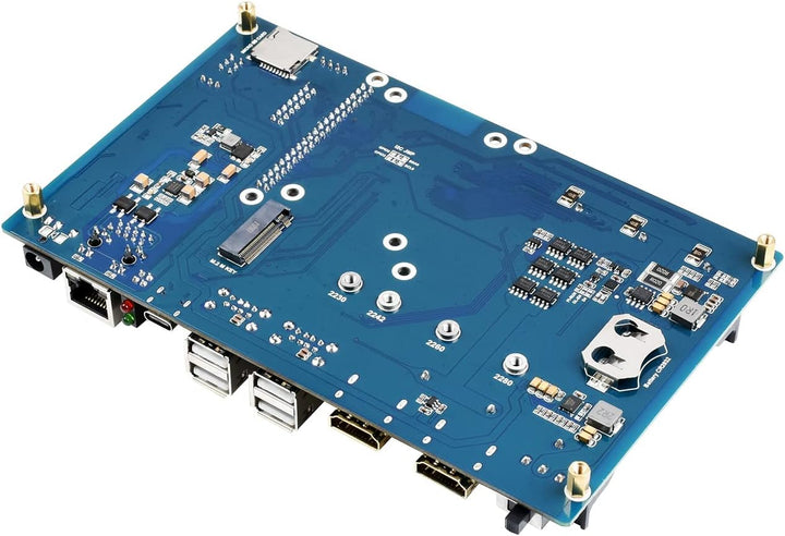 Waveshare PoE UPS Uninterruptible Power Supply Base Board for Raspberry Pi Compute Module 4 with Gig