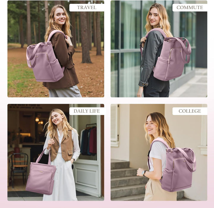 GOLF SUPAGS Convertible Laptop-Rucksack für Frauen Casual Daypack Notebook Tote Bag für Arbeit Hochs