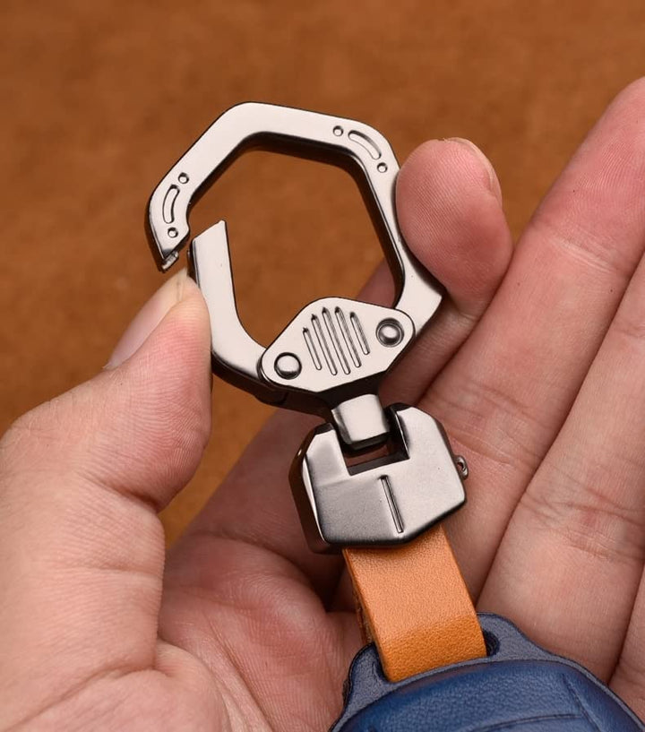 Leder Autoschlüssel Hülle kompatibel mit Mercedes Benz C Klasse E Klasse Fernbedienung Cover Schlüss