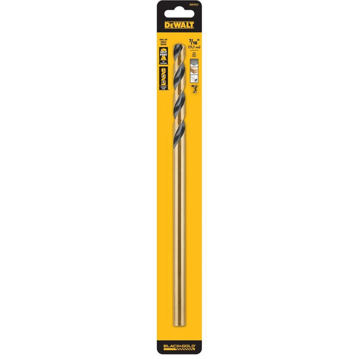 DEWALT Bohrer, Schwarzoxid, 7/16 Zoll x 12 Zoll (DW1612), 7/16 Zoll x 12 Zoll