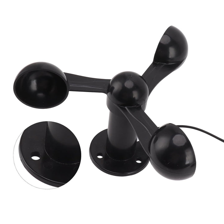 Haofy Präzisions-3-Tassen-Anemometer mit RS485-Ausgang für Wetterstation, Turmdrehkran – ABS-Materia