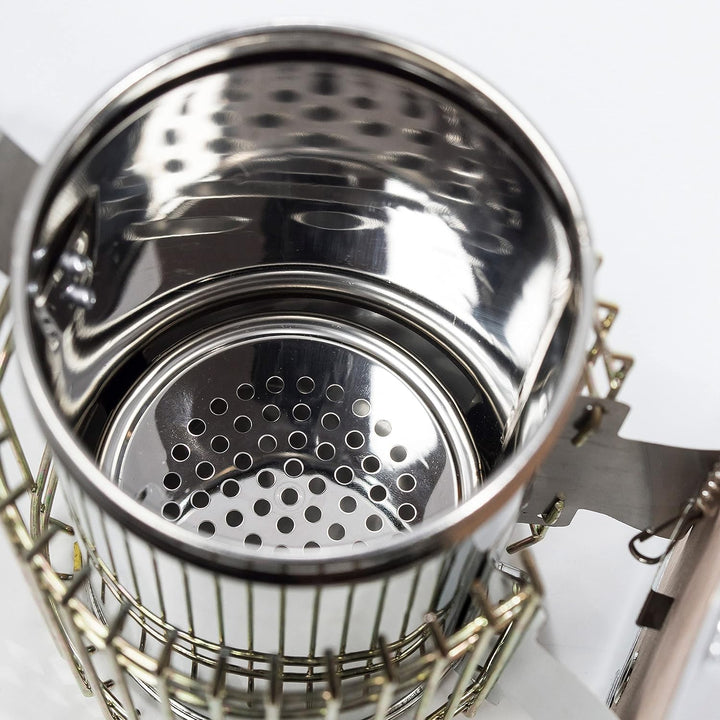 Imkado Imker Einsteiger Set Standard - Premium Edelstahl-Smoker, Bienenbesen, Stockmeissel - Einstei