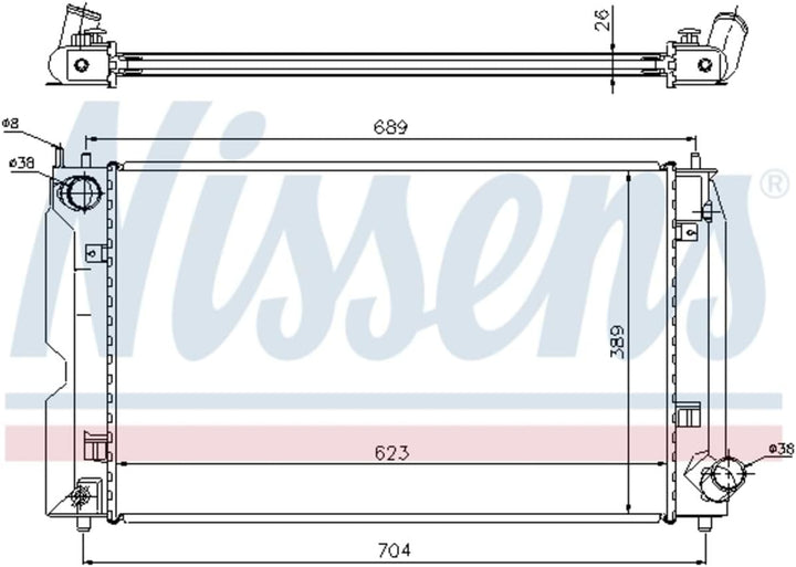 Nissens 64647A Kühler, Motorkühlung