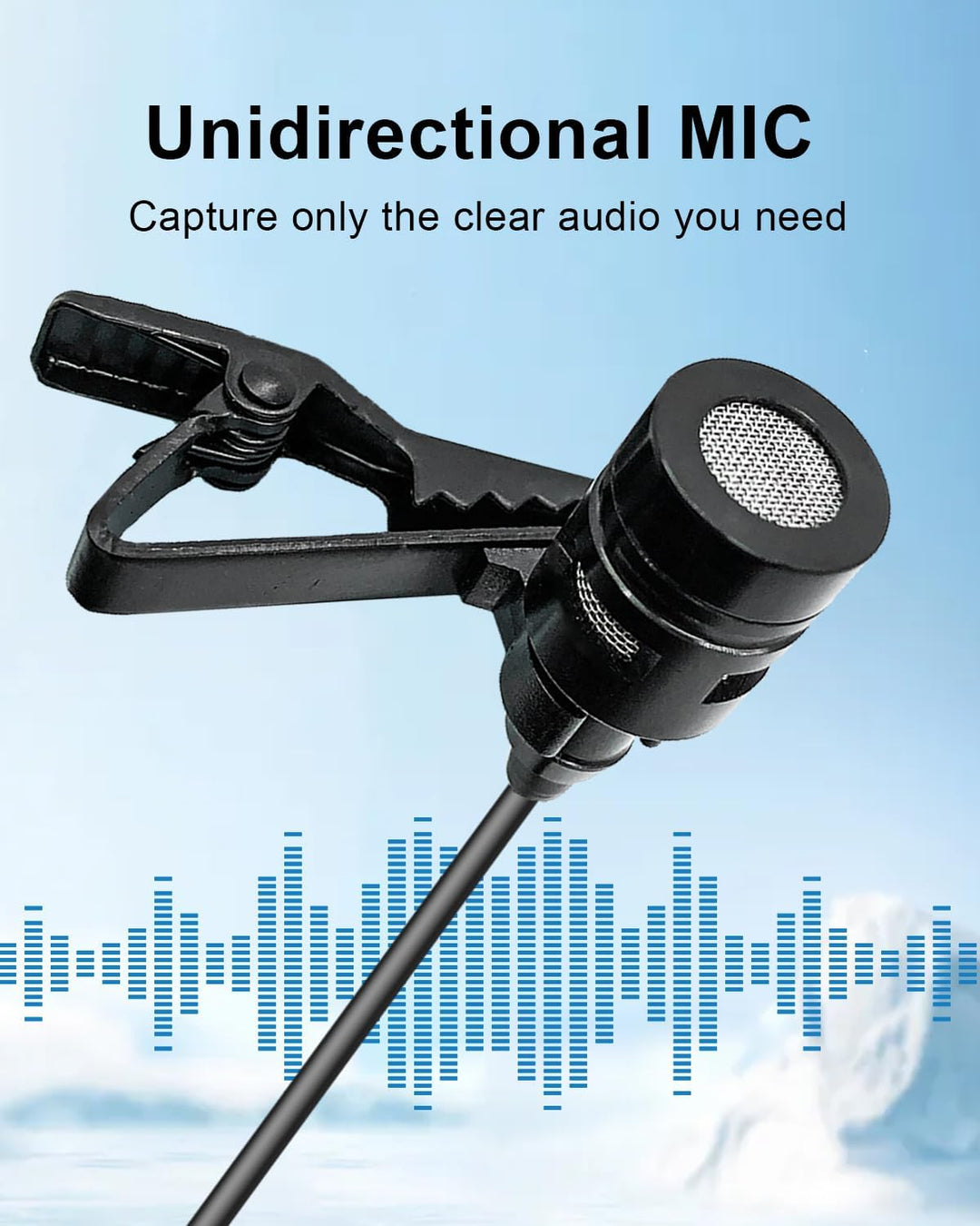 Mini Lavalier Mic für Shure Wireless Bodypack Transmitter, Lapel Ansteckmikrofon Unidirektional Kond