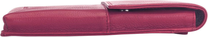Handy Umhängetasche mit Karten- und Sichtfach, handgemacht aus 100% Echtleder, Crossbody Schultergur