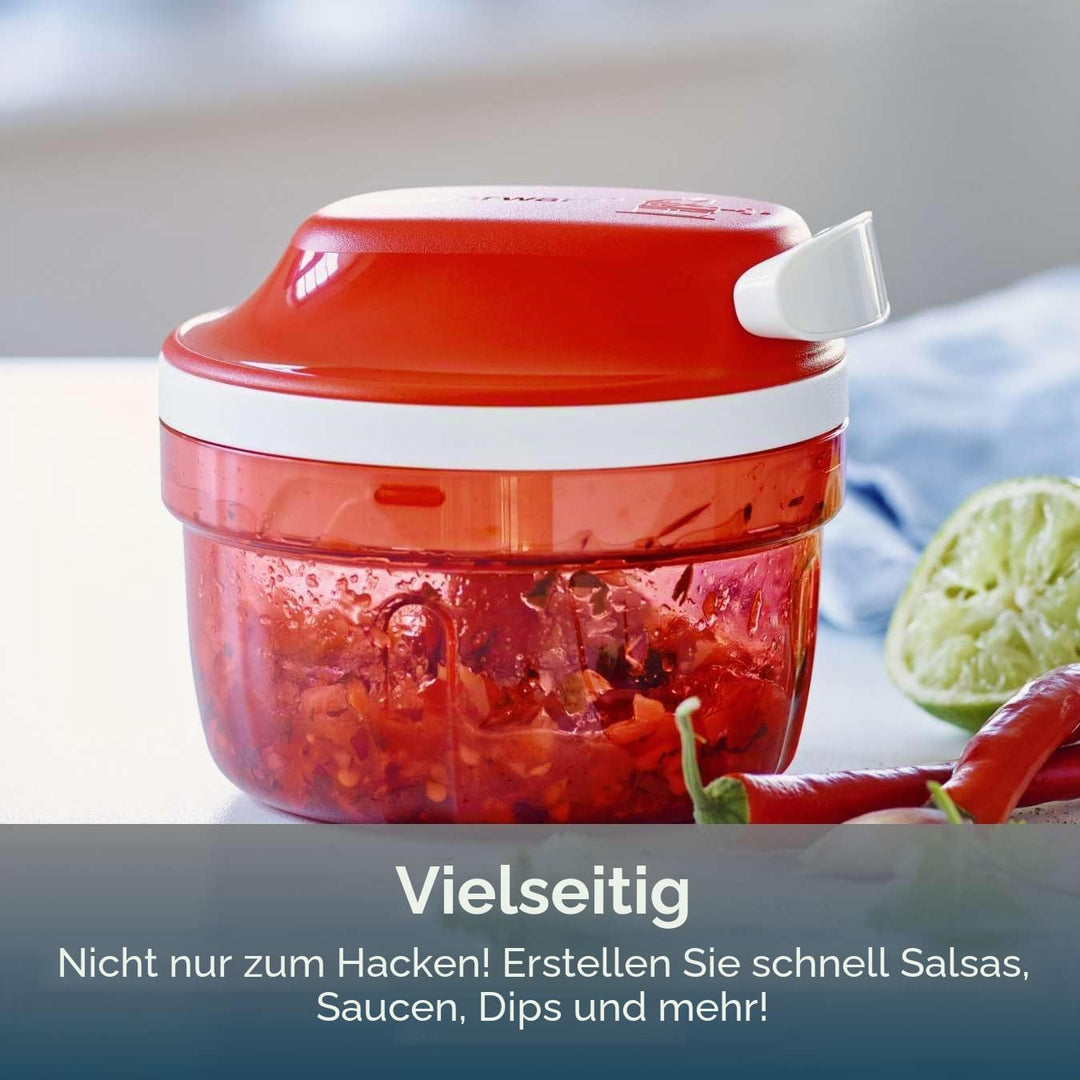 Tupperware SuperSonic Zerkleinerer Mini, 300 ml Fassungsvermögen, manuelle Küchenmaschine – Küchenhe