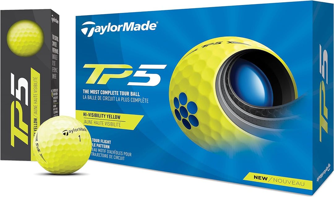 TaylorMade TP5 Golfbälle 2021 Gelb, Gelb
