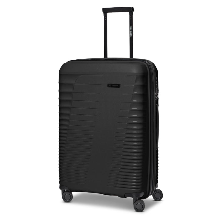 Eco Edition Mittelgrosser Hartschalen Koffer nachhaltig | Trolley 44 x 26 x 67 cm mit Dehnfalte von