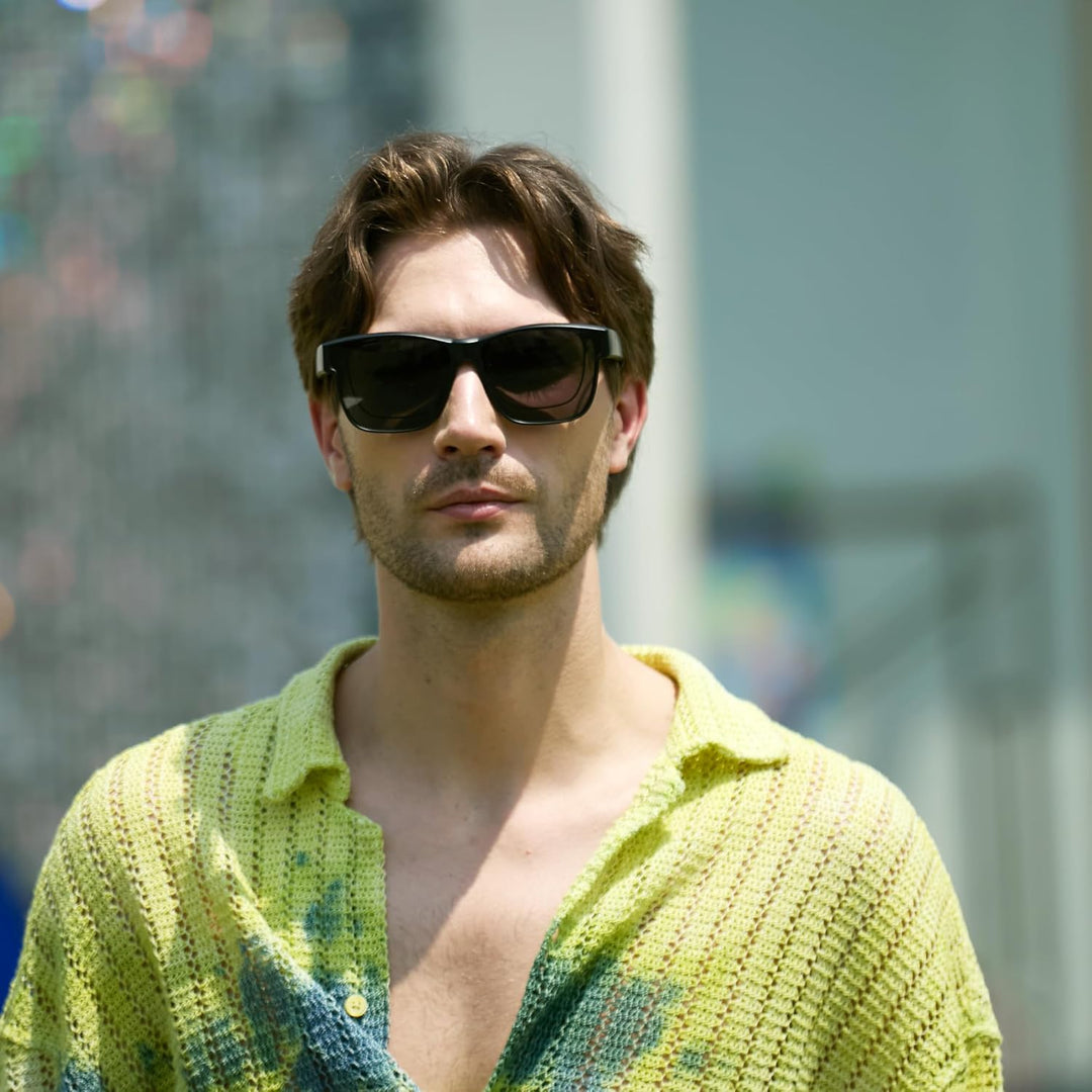 URUMQI Überzieh Sonnenbrille über Normale Brille, Polarisiert Überbrille Sonnenbrille für Brillenträ