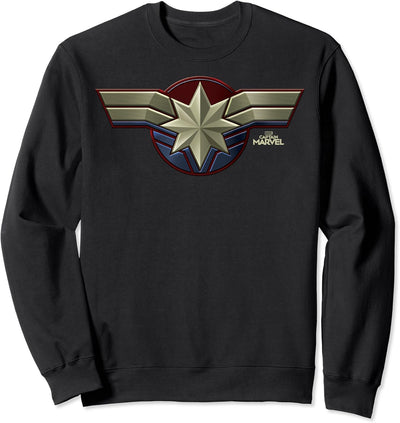 Captain Marvel Costume Logo Sweatshirt