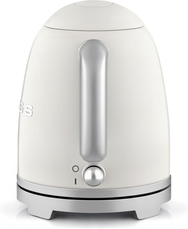 SWEISS Elektrischer Wasserkocher KTS8 im Vintage-Stil, 1 l, kompakter Edelstahl, 1000 W, schnelles K