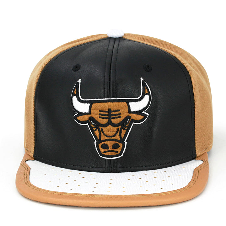Mitchell & Ness Day One Snap Bulls Cap Basecap Baseballcap Flat Brim NBA Chicago Snapback Einheitsgr
