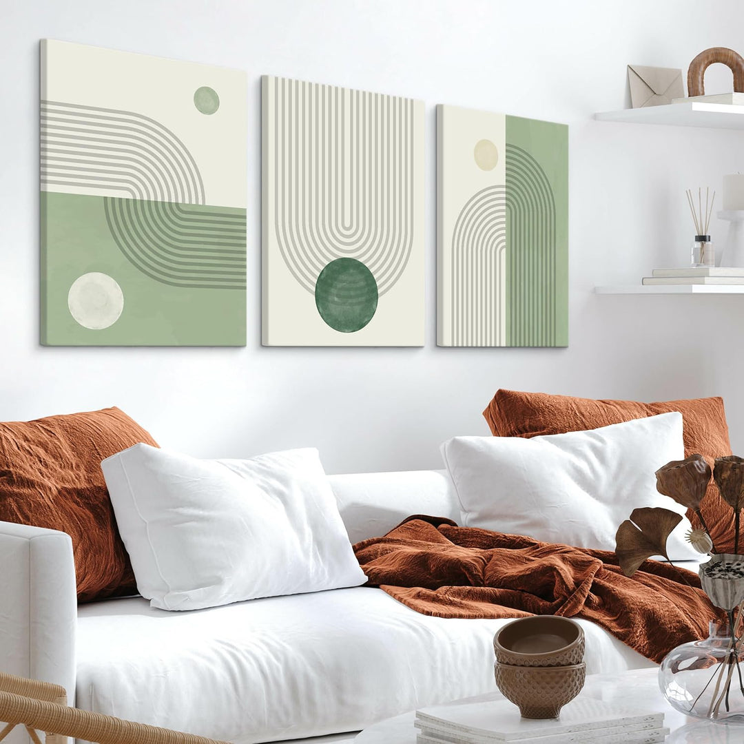 Muralo - Wandbilder Set - Leinwand Bilder Set Aufhängefertig - Bilder für Wohnzimmer Schlafzimmer -