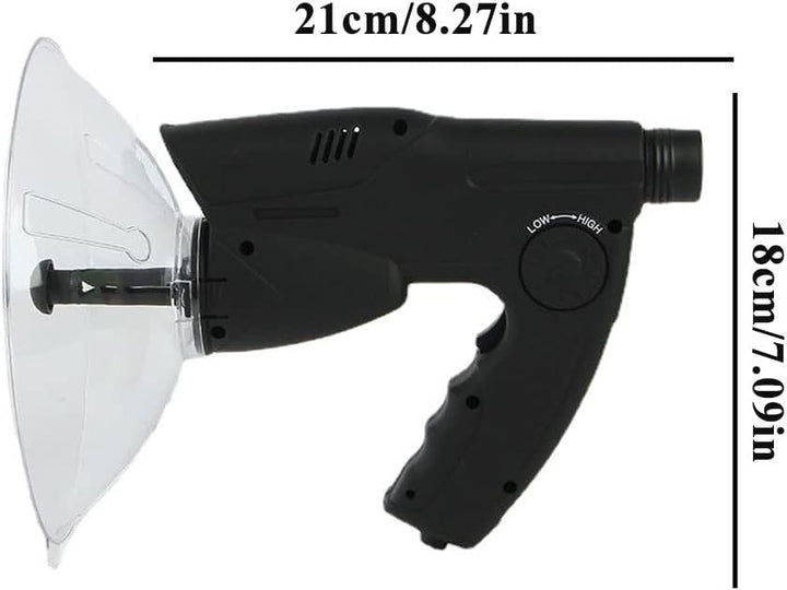 Liummrcy Parabolmikrofon Monokulare 8X Langstrecken-Vogelhörschale Richtmikrofon Parabolmikrofon Bio