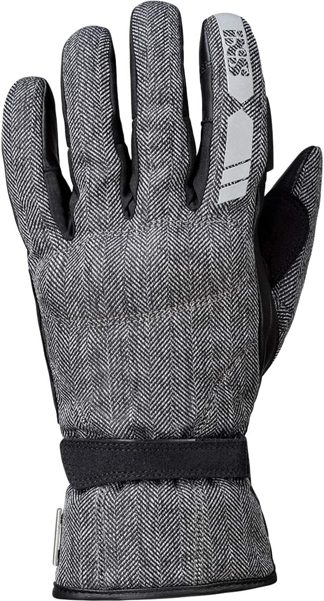 IXS Motorradhandschuhe kurz Motorrad Handschuh Torino-Evo-ST 3.0 Classic Handschuh schwarz/grau L, H