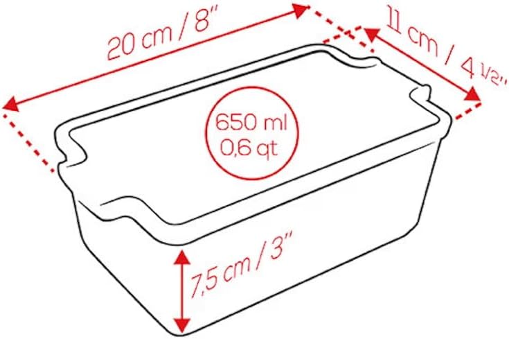 PEUGEOT - Terrine aus Keramik mit Presse - 20 cm x 11 cm x 7,5 cm - Inhalt: 0,65 L - 10 Jahre Garant