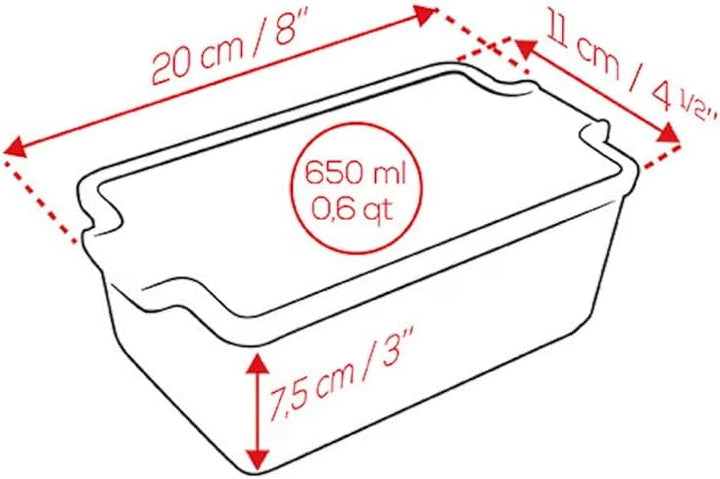 PEUGEOT - Terrine aus Keramik mit Presse - 20 cm x 11 cm x 7,5 cm - Inhalt: 0,65 L - 10 Jahre Garant