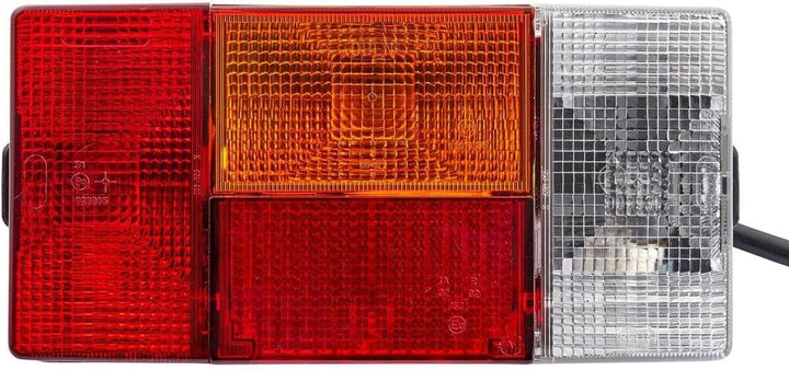 HELLA Rückleuchte - Glühlampe - 24V / 12V - Anbau - ECE/nicht SAE - Lichtscheibenfarbe: mehrfarbig -