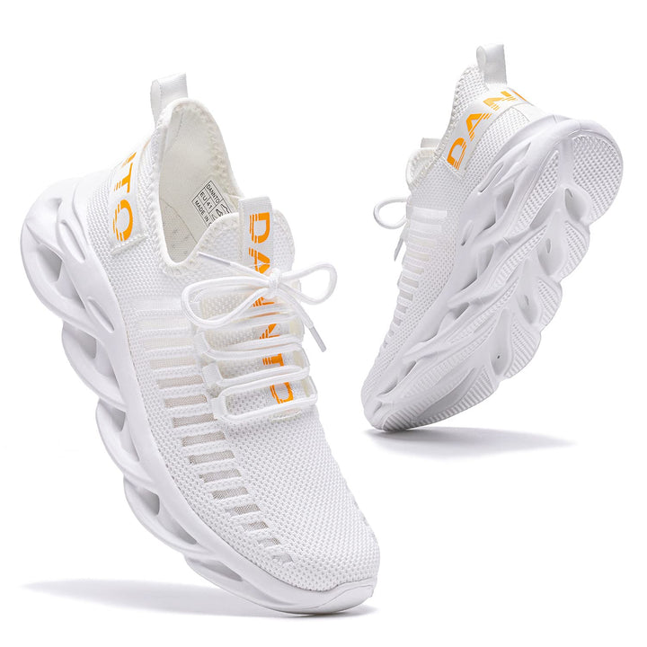 DANNTO Laufschuhe Herren Turnschuhe Damen Sneaker Leichte Atmungsaktiv rutschfeste Sportschuhe Gym F