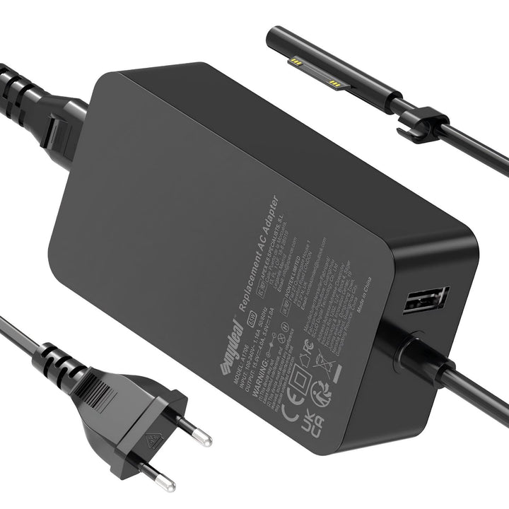 65W Surface Ladekabel 15V 4A Microsoft Ladegerät Netzteil für Surface Pro 11/X/10/9/8/7/ 7+/6/5/4/3,