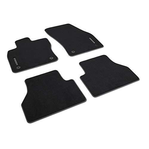 Volkswagen 2K8061270WGK Fussmatten Premium Textilfussmatten 4X Stoffmatten, schwarz