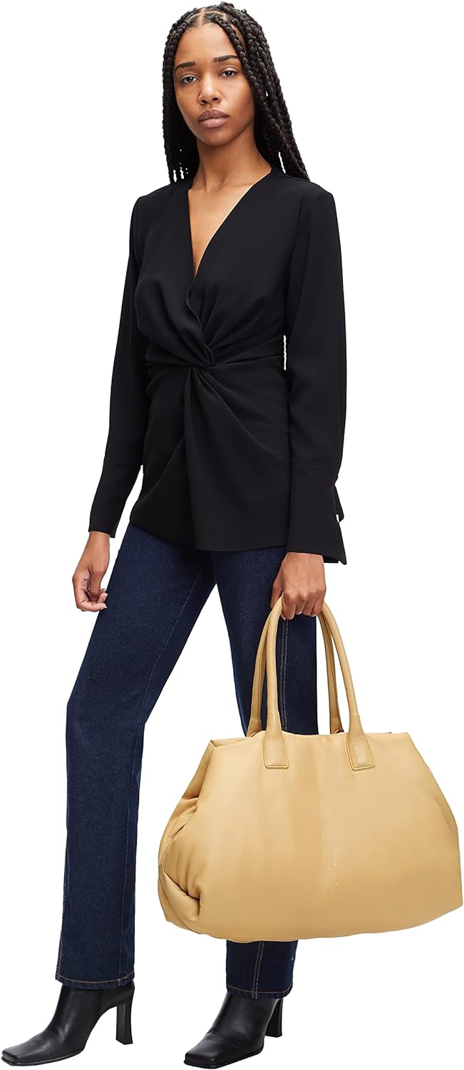 Liebeskind Damen Puffy Chelsea Shopper L Champagne, Champagne