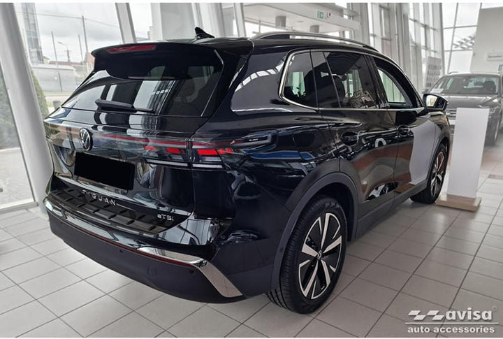 Avisa Schwarz Edelstahl Heckstossstangenschutz kompatibel mit Volkswagen Tiguan III (CT1) 2024- 'STR